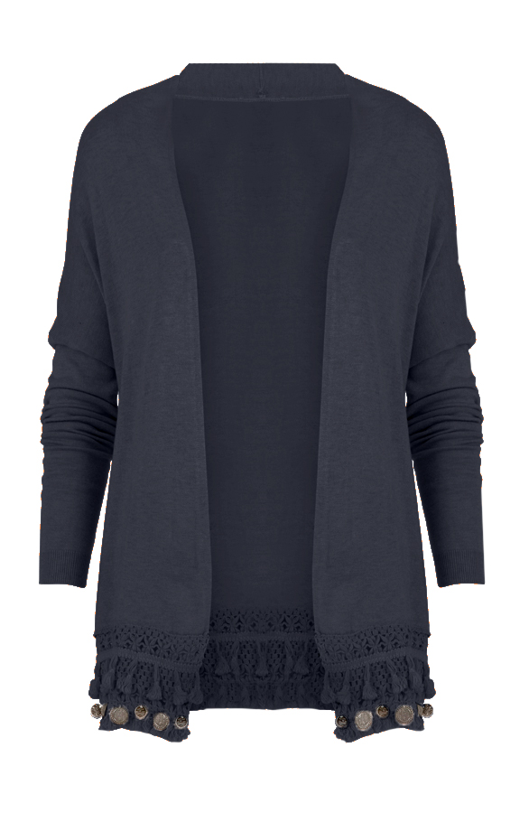 Coins Cardigan Navy