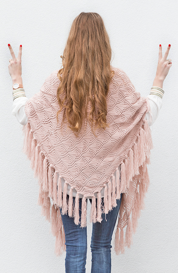 musthaves omslagdoek dames roze