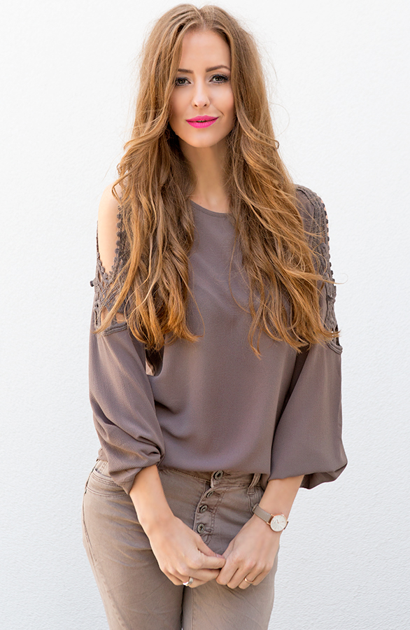 blouse met pof mouwen dames