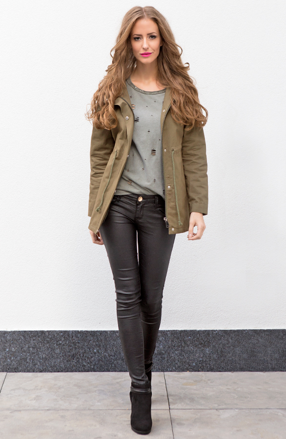 korte parka jassen dames