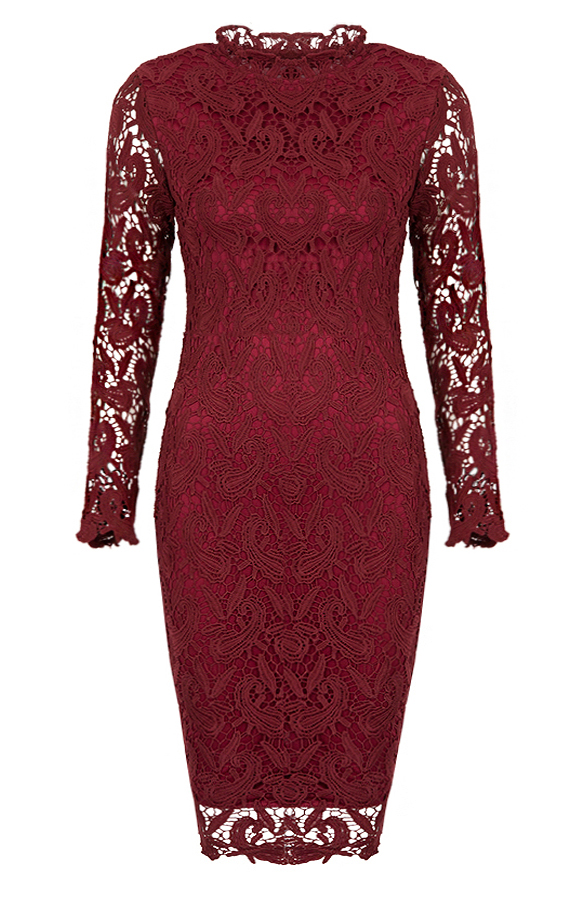 Feminine Dress Lace 2.0 Bordeaux
