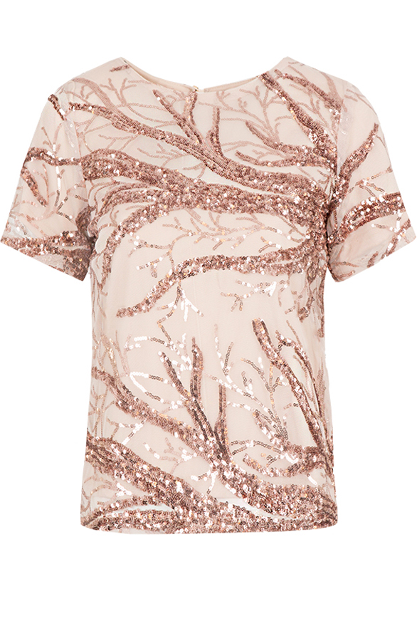 Sparkle Top Champagne Pink