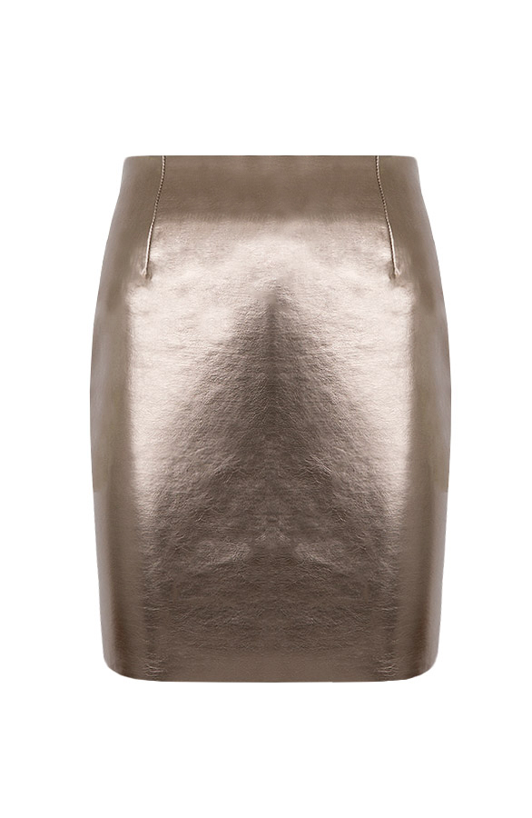 Metallic Skirt Champagne