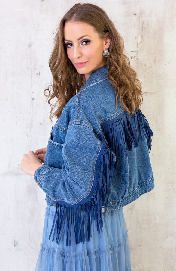 Spijkerjas Met Fringe