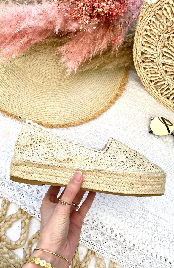 Espadrilles Kant Beige Plateau
